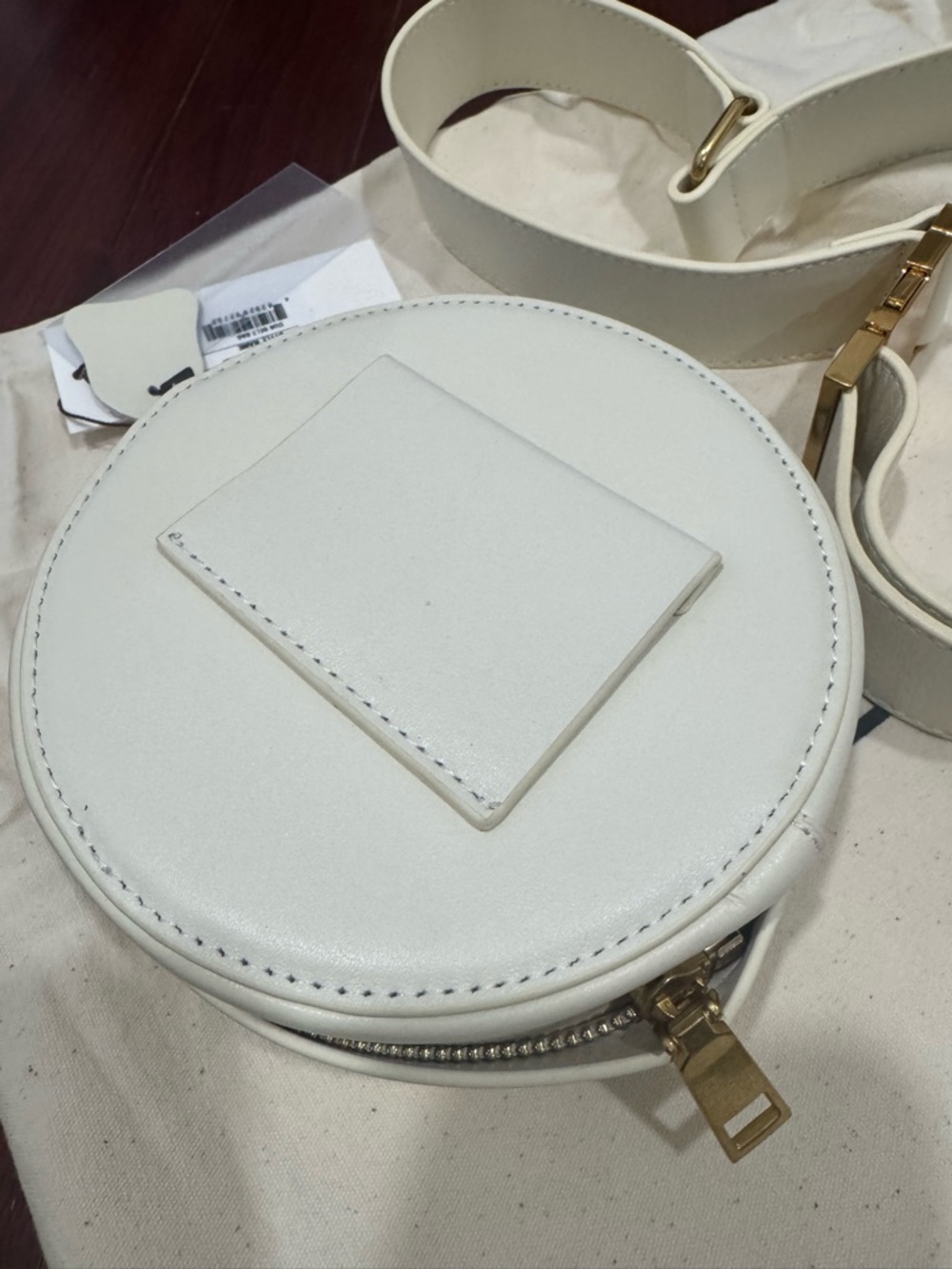 Andrea Iyamah DUN Ivory Round Detachable Fringe Belt Bag - Picture 9 of 16
